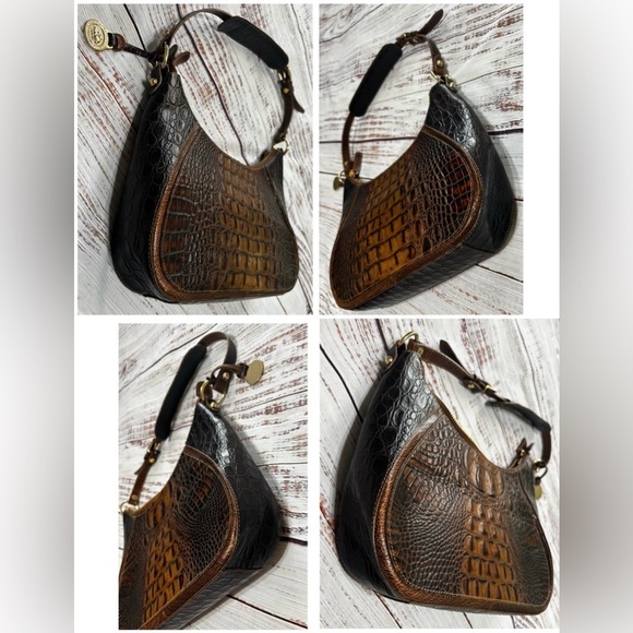 Brahmin Karissa Embossed Leather Shoulder Bag - Picture 4 of 12